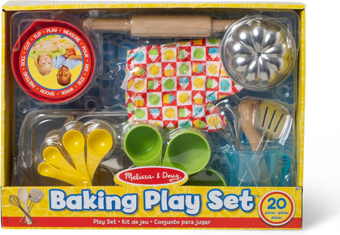 Set (20 Melissa & Doug Baking Play pcs) - Play Kitchen Accessories