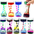 OCTTN Set 9 Liquid Motion Bubbler Timer of Great Desktop Liquid Timer for Fidget Toy, Rainbow Water Timer for Autism