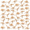 PPXMEEUDC 48PCS Dinosaur Fossil Skeleton Dinosaur Skeleton Toys Dino Sand Dig Party Favor