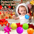 Baby Sensory Toy, Infant Sensory Squeeze Ball Texture Multi Massage Soft Balls Set, 6 Pieces by