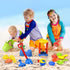 Beach Toys, 19 Piece Sand Toys Set for Kids, Includes Water Wheel, Bucket, Molds, Mesh Bag