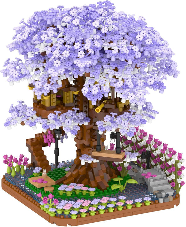 Cherry Blossom Bonsai Tree Building Set, 2200Pcs Micro Bricks Model Sets for Adults, Creative Gifts