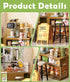 Set Mini Cafe Shop Dollhouse Kit - Charming Coffee Shop Building for Adults, Relaxing DIY Crafts & Miniature Gardening