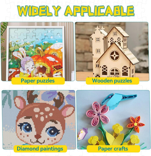 Paistely 200ml 3000/4500/5000 Jigsaw Puzzle Glue with Scraper, Puzzle Glue Clear, Easily Preserves Finished Puzzles