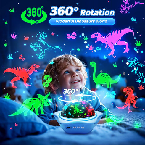 6 Films+78 Projector,360Rotion One Fire Night Light for Kids Easter Gifts, Lighting Modes Ceiling Star