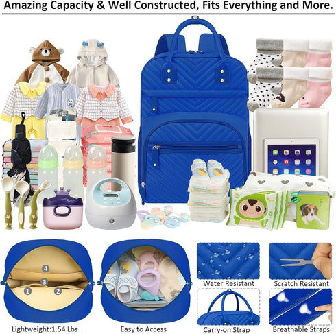 Backpack Tenot Diaper Bag Tote for Women Large Capacity, Baby with Insulated Pockets Multifunctional Bags For Girl Boy