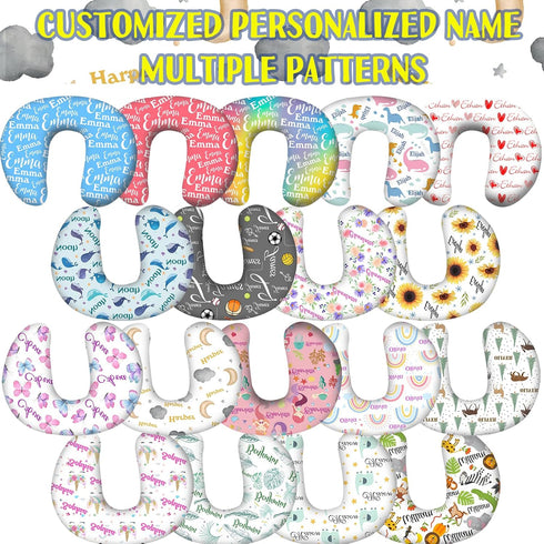 YouBaiVS Personalized Nursing Pillow Cover with Name Custom Removable Cover for Breastfeeding Pillows