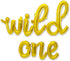 Wild One Cursive Letter Balloons - First Birthday Decorations for Baby Boy & Girl Party Supplies, Gold Banner