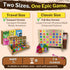 YipYam Games 4 2-6 Connect War - in a Row Table Top Game for Players, Handcrafted Wooden Games for Family and Group