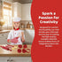 11 Set, Set, 3+, Noamus Pcs Kid Chef Role Play Costume Pretend Chef Outfit with Realistic Accessories, Kitchen Toys Kid