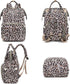 Xunteny Backpack Leopard Baby Diaper Bag for Girls Boys, Waterproof Large Maternity Nappy Bags for Mom