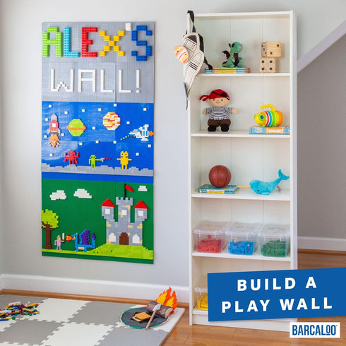 Multipack, 10 Inch 10 Inch 4 Barcaloo Peel and Stick Self Adhesive Baseplates Mat, Compatible with Base Plates Panels