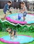 Kids Dog Splash Pad Sprinkler - Jasonwell Non Slip Dog Sprinkler Pad Splash Pool Puppy Dog Pool Summer Outdoor Water Toys Backyard Durable Splash Pad for Toddlers Kids Small Medium Large Dogs Pet 59"R