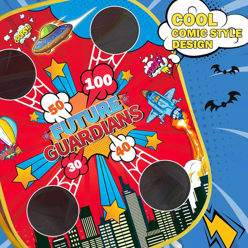 MENG YANG 3-in-1 3 4 5 6 7 8-12 Spider Bean Bag Toss Game for Kids Cornhole Board Outdoor Toys for Toddlers, Family Fun