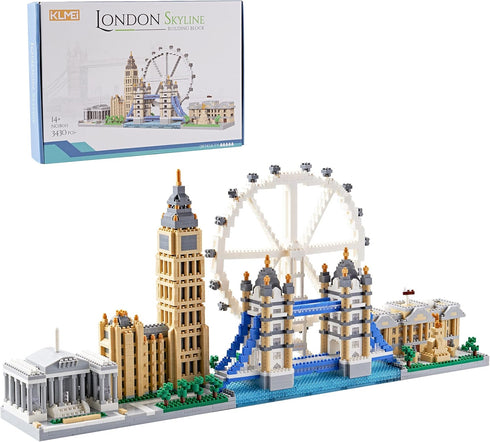 Building Micro Mini Blocks Architecture Skylines Collection, London Bridge Mini Bricks, 3430 Pieces