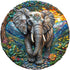 Wooden Puzzles for Adults, Forest Elephant Wooden Jigsaw Puzzle for Adults, Wood