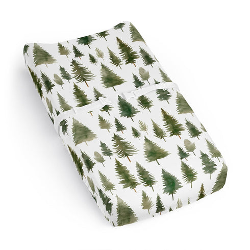Sweet Jojo Designs Baby Changing Pad Cover Sheet (Sage Green Woodland) for
