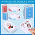 Zubebe 48 Pack Playing Cards Bulk Deck of Cards, 2.25 Inch x 3.5 Inch Poker Size Standard Index
