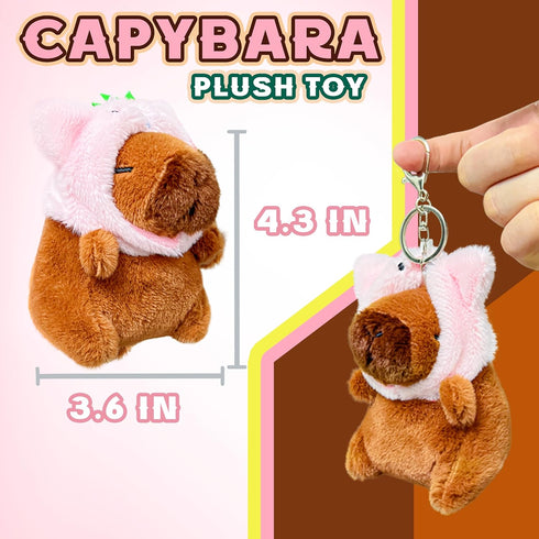 Kawaite Cute Capybara Stuffed Animals for Girls and Boys, Guinea Pig Animal Plush Toys, Mini Plushies, Stuffed Capybara