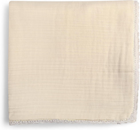 MakeMake Organics GOTS Certified Organic Cotton Muslin Soft Breathable Lightweight Swaddle and