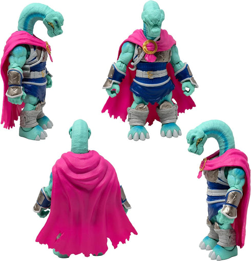 Saurozoic 6 Inch 1:12 Boss Fight Studio Warrior Kolig Shipbreaker Brontosaurus VikingFuturistic, Armored Dinosaur Hero