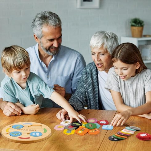 Life Cycle Toys for Kids, 12 Themes Montessori Preschool Science Center Materials, Educational Toys for Age 3-6