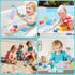 1-3, Set 6-12 Mold Free Baby Bath Toys for Toddlers No Hole Ocean Animal Bathtub with Mesh Organizer, Sensory Water