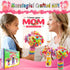 7july 6-10 6 7 8 9 10 Crafts for Girls Ages Make Your Own Flower Bouquet with Buttons and Felt Flowers, Vase Art