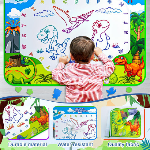 GORISPI 40 32 Inch 3 4 5 6 7 8 Water Doodle Mat, x Mess Free Drawing Mat, Educational Toy for Years Old Boys Girls