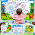 GORISPI 40 32 Inch 3 4 5 6 7 8 Water Doodle Mat, x Mess Free Drawing Mat, Educational Toy for Years Old Boys Girls