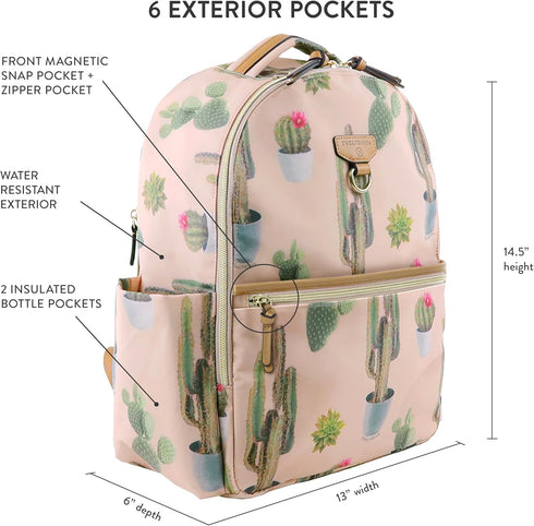 Backpack Backpack TWELVElittle Midi Go Diaperbag with Changing Pad, Diaper Bag for Moms or Dads with Insulated Pockets