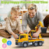 3 4 5 6 7 8 Bstoyder Kids Toys for Years Old Boys, Large Excavator Truck Toy with Lights, Sounds, Toddler Friction