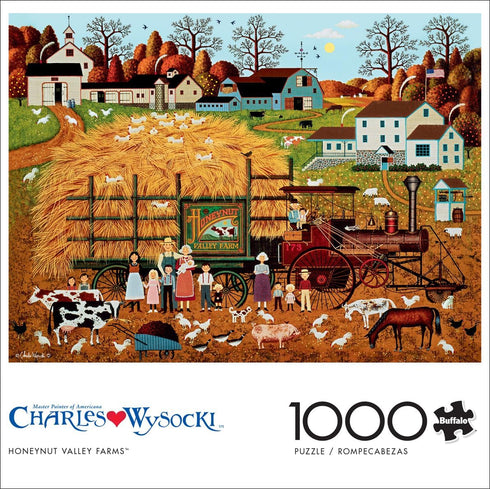 Buffalo Games - Charles Wysocki - Honeynut Valley Farm - 1000 Piece Jigsaw Puzzle for Adults Challenging Puzzle Perfect for Game Nights - Finished Puzzle Size is 26.75 x 19.75