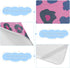 SyXIOP 28" 52" Peach Leopard Print Cooling Baby Waterproof Crib Mattress Protector x Reusable Bed Pads for Kids
