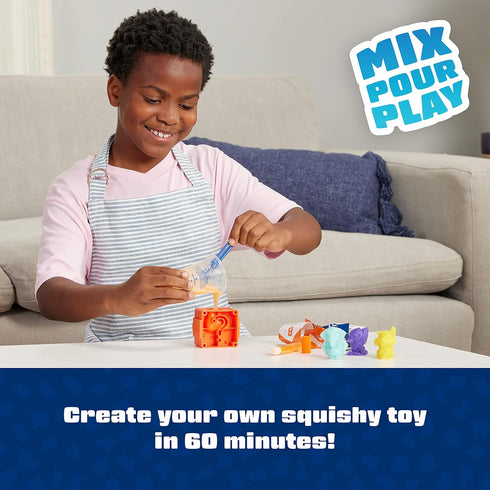 Elmer’s 12 Piece DIY Squishy Toy Kit, Kids’ Activity Kit Creates 2 Mystery Characters