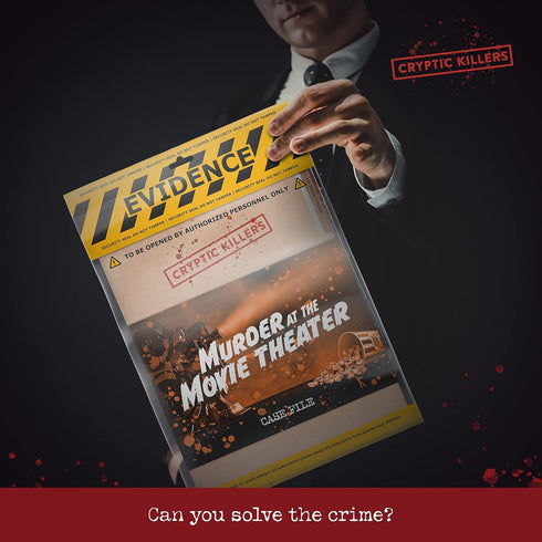 Cryptic Killers Unsolved Murder Mystery Game - Cold Case Investigation - Solve The Crime at The Movie Theater