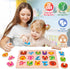 1-3, 6XSET 1-3 2-4 SYNARRY Wooden Puzzles for Toddlers Toddlers Puzzles Ages with Rack, Learning Alphabet Number Shape