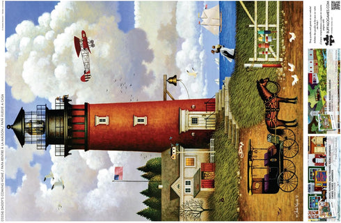 1000 Buffalo Games - Charles Wysocki - Daddy's Coming Home - Piece Jigsaw Puzzle for Adults - Challenging Puzzle