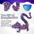 12PCS 3D 3D Printed Dragon Eggs, Easter Basket Stuffers for Kids, Prefilled Easter Eggs with Dragon Fidget Toys