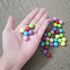 60 Pcs Chinese Checkers Marbles Balls - 14mm Game Replacement Marbles in 6 Colors for Marble Run, Marbles Game