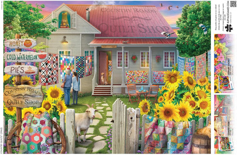 Buffalo Games Eduard Country Quilts 1000 Piece Jigsaw Puzzle for Adults - Finished Size 26.75 x 19.75