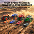 TOPMVP 8 Pack Set, 4 3 4 5 6 7 8 Monster Trucks & Die-cast Metal Cars Toy Powered Push and Go Battle Vehicles, DIY