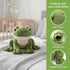 6.2 Inch Tiny Heart Cute Green Frog Plush Toy, Realistic Small Frog Kawaii Lifelike Super Soft Plush Stuffed Animal