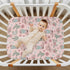 Sinestour Cowgirl Western Cowboy Pink Baby Crib Sheet Soft and Breathable Crib Mattress Protector for Standard Playard