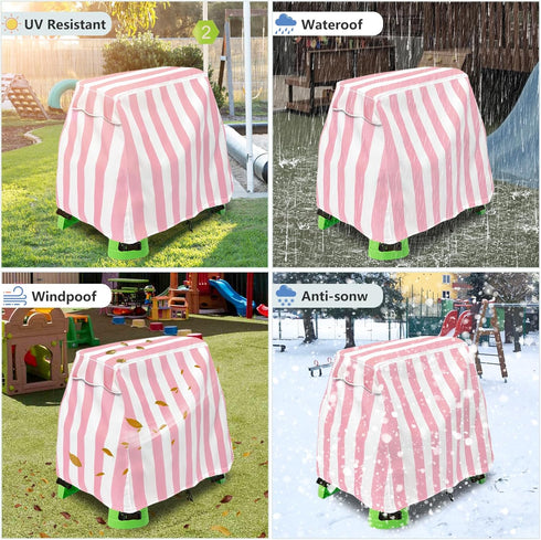 Kids Water Table Cover for Step 2 - Outdoor Water Table Toys Cover for Toddlers 1-3, Cute Colors and Patterns