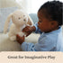 10 GUND Baby Clover Bunny Plush, Bunny Stuffed Animal for Babies and Toddlers, Cream