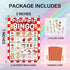 Mueddur Set 24 -05 Pizza Party Bingo Card, Pizza Bingo for Adults Large Group Family Friends, Sleepover Party Game