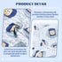 2 Pack Cinaci Adjustable Soft Cotton Blend Newborn Baby Receiving Swaddle Blankets Sleep Sacks with Nursery Hats Caps