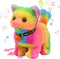 Hopearl Walking Cat Interactive Electronic Pet Plush Kitty Toy with Sounds and Movements, Gift for Toddlers Birthday,
