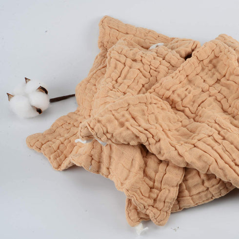 Daxue 10 100% Set 12"x12" Pcs Baby Muslin Washcloths Natural Cotton Unbleached, Extra Soft Baby Wipes Organic Burp